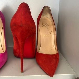 Red suede so Kate Christian Louboutin 120